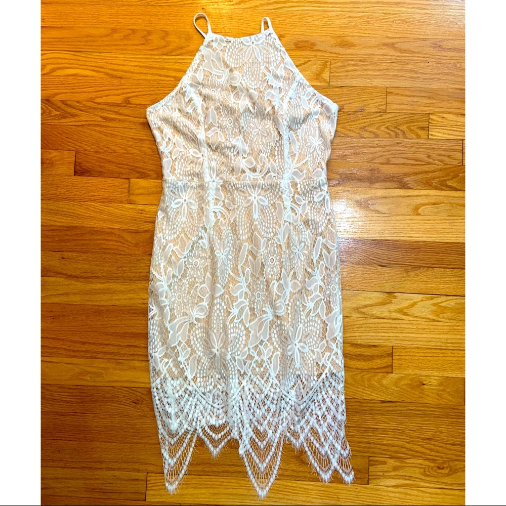 NWOT Charlotte Russe white lace dress bridal